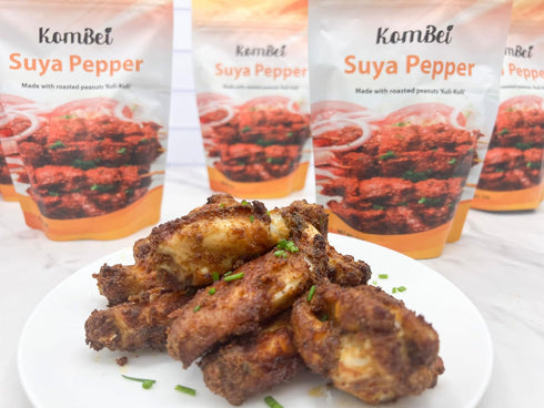 Kombei Suya Seasoning - 7oz (Suya Pepper, Suya Spice, Yaji, Premium African Seasoning for Grilling and Cooking)...